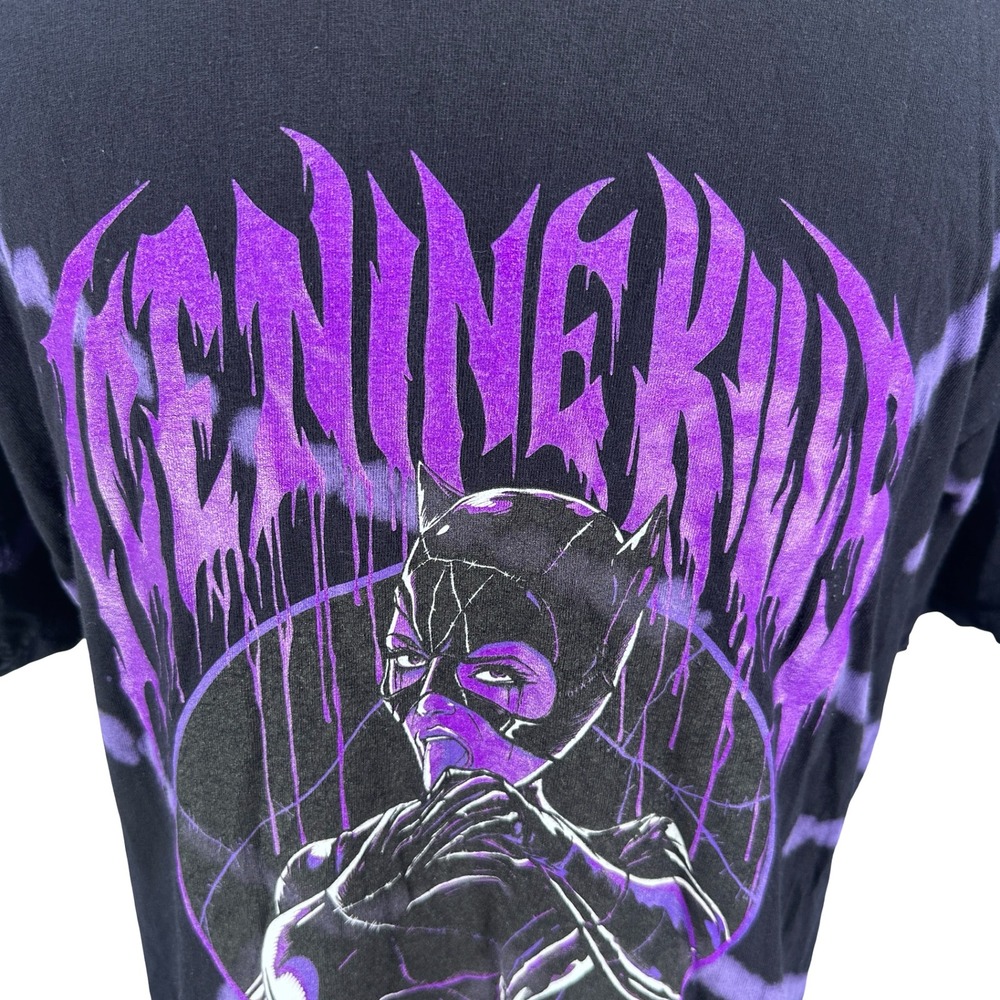 Ice Nine Kills Band Shirt Mens XL Black Purple Tie Dye Catwoman Returns Graphic - Picture 2 of 9